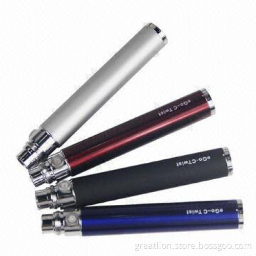 Wholesale Electronic Cigarette Best Quality eGo Twist Batteries, Various Colors Available, CE Mark